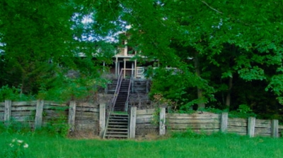 Retaining Wall in Ypsilanti Before Photo