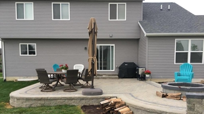 Backyard Hardscape Project Photo