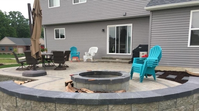 Backyard Hardscape Project Photo